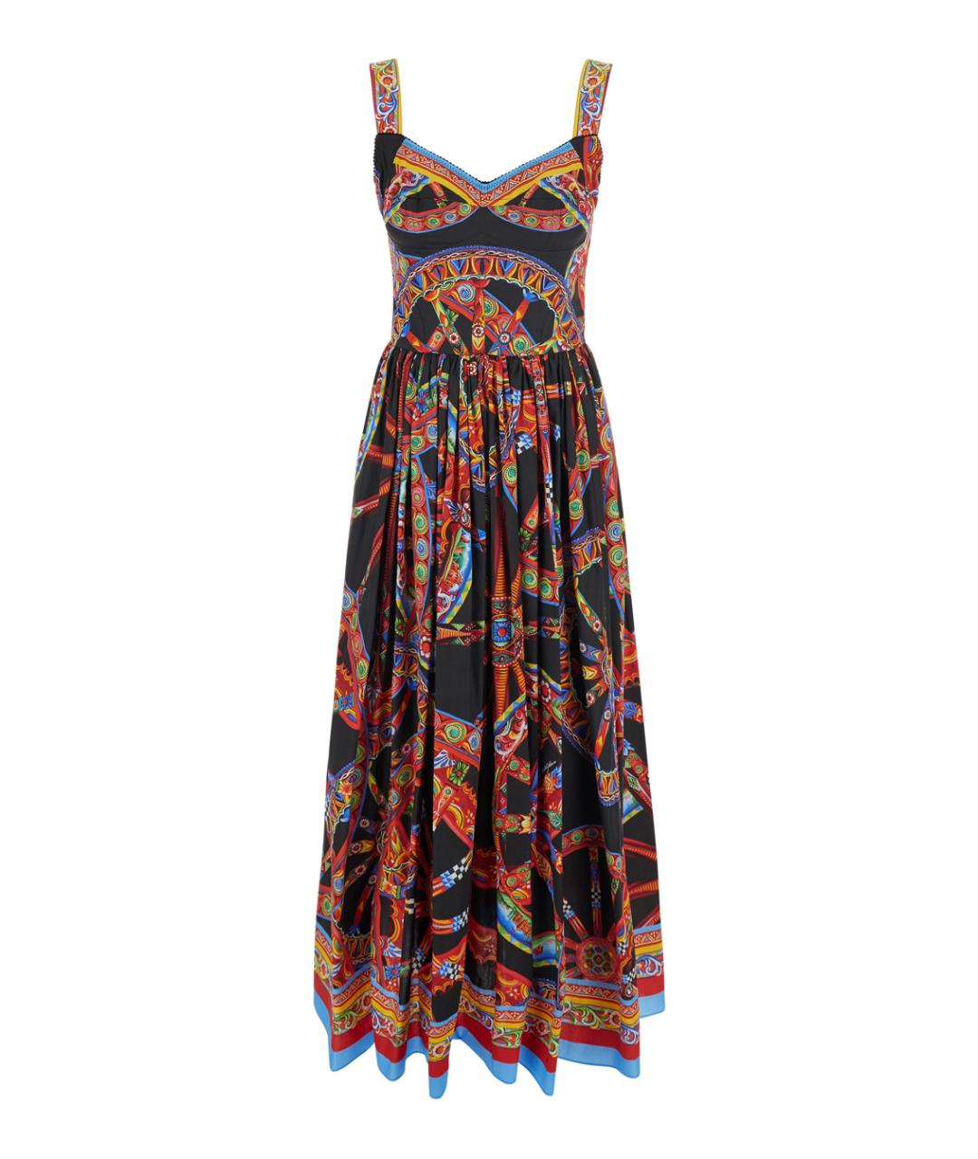 DOLCE&GABBANA Мульти хлопковый сарафан, фото 1