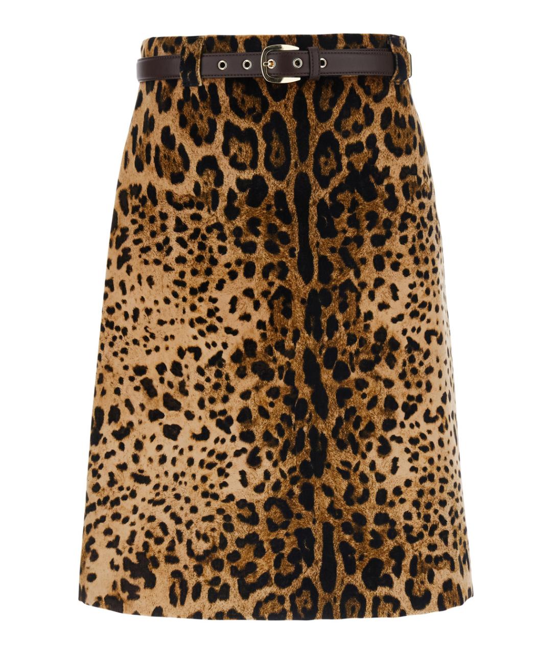 MAX MARA STUDIO Мульти хлопковая юбка миди, фото 1
