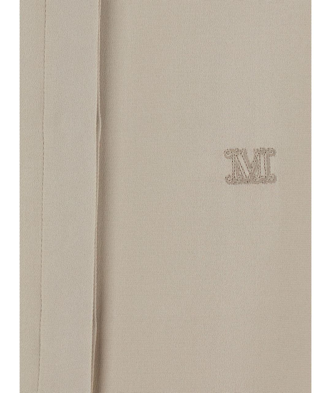 MAX MARA Бежевая шелковая рубашка, фото 3