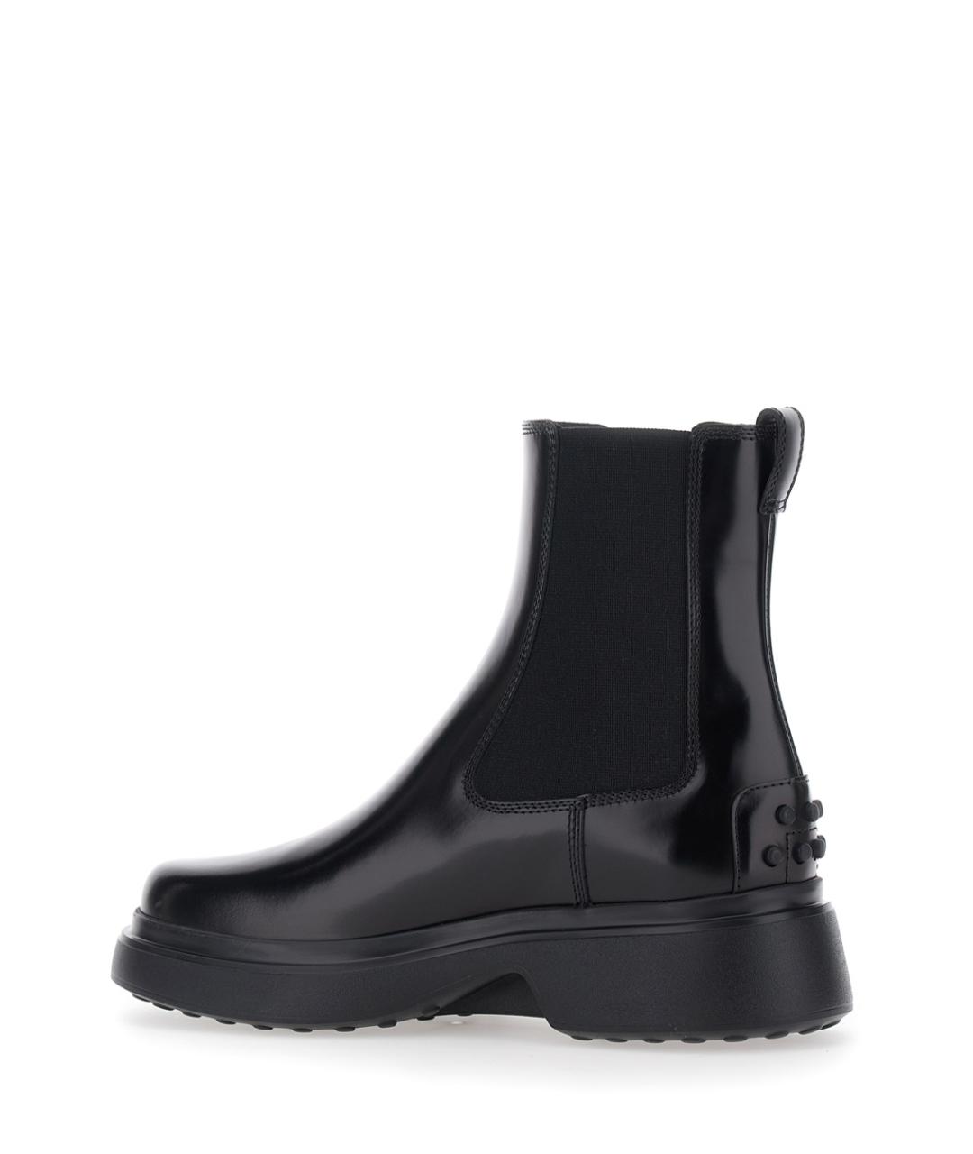 TOD'S Черные кожаные ботильоны, фото 3