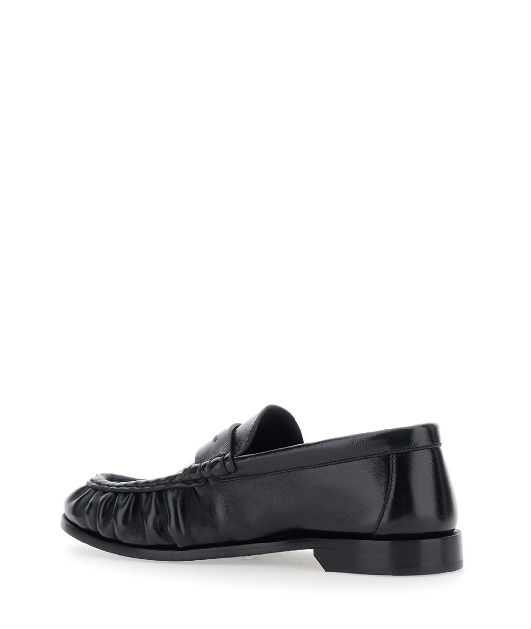 SAINT LAURENT Черные кожаные лоферы, фото 3