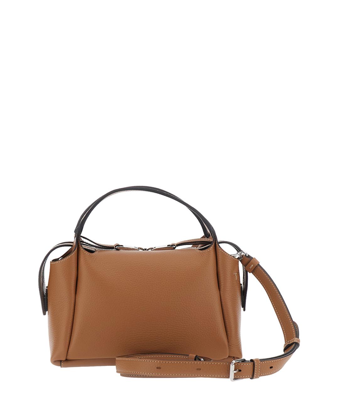 TOD'S Коричневая кожаная сумка через плечо, фото 2