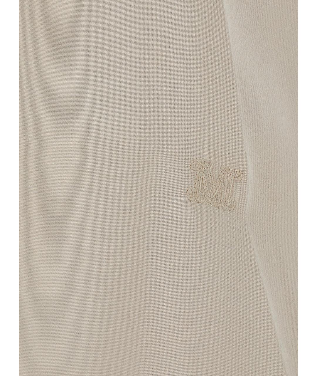 MAX MARA Бежевая шелковая майка, фото 3