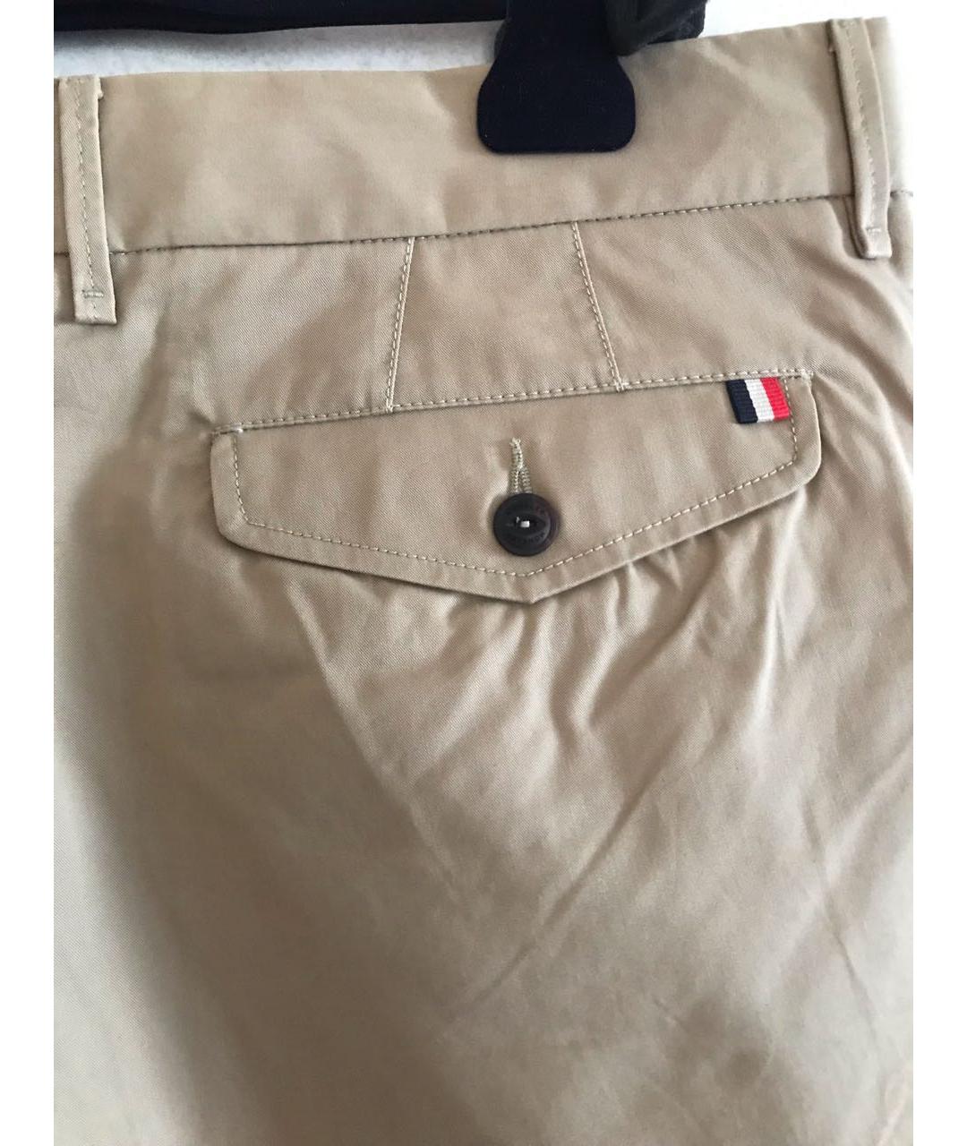 MONCLER Хаки хлопковые шорты, фото 3