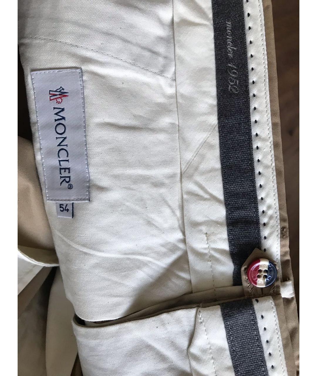 MONCLER Хаки хлопковые шорты, фото 5