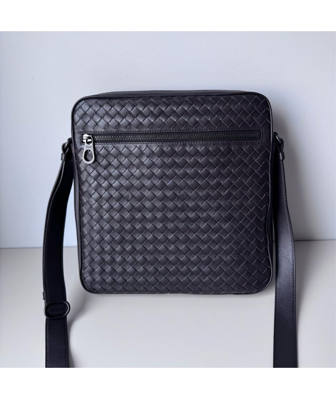 BOTTEGA VENETA Коричневая кожаная сумка на плечо, фото 2