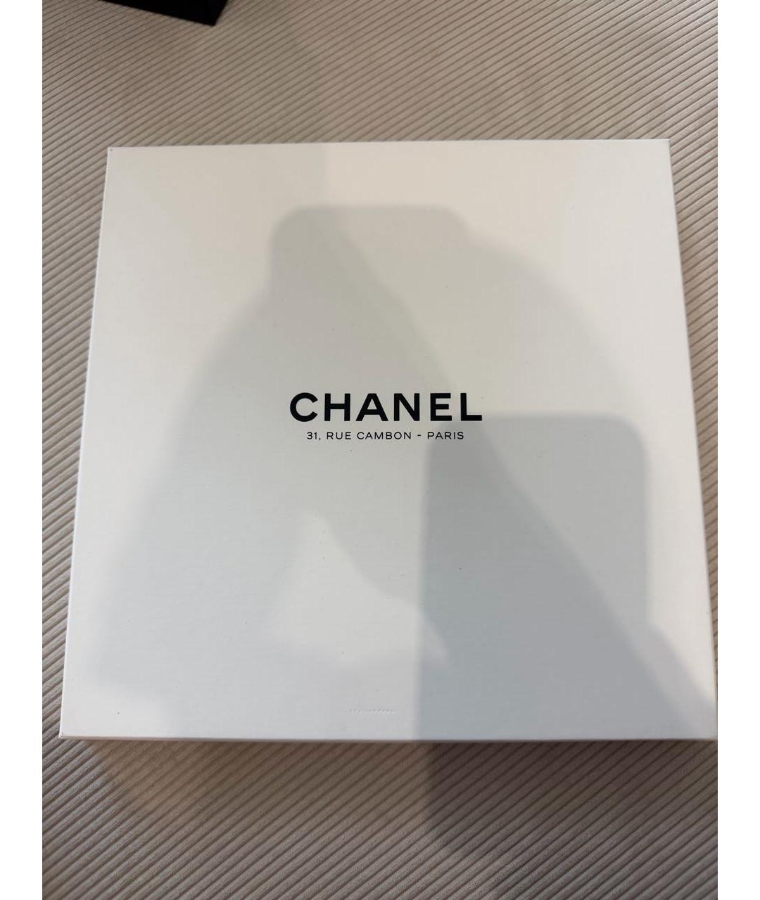 CHANEL Красный шелковый платок, фото 4