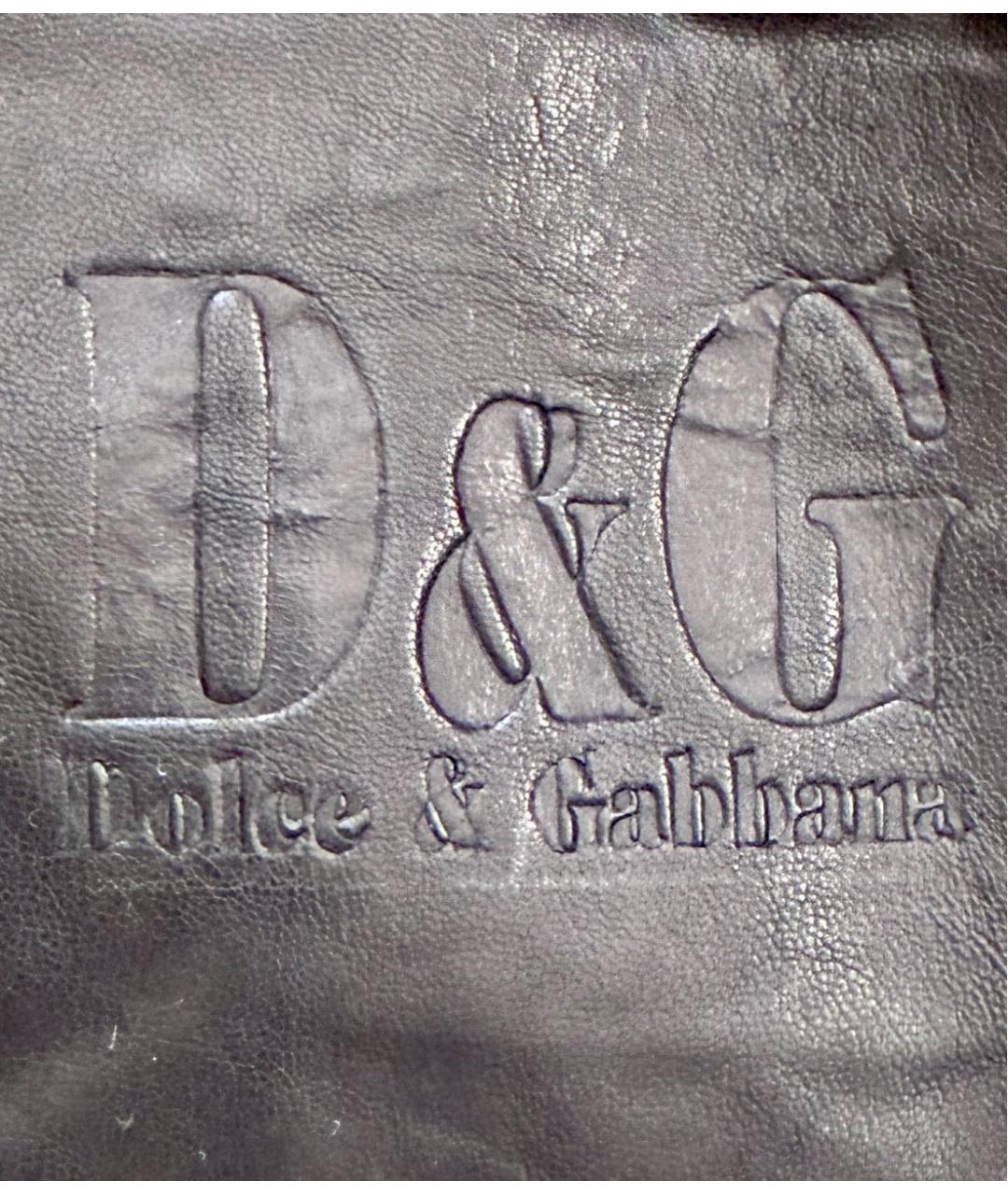 DOLCE&GABBANA Черная кожаная куртка, фото 5