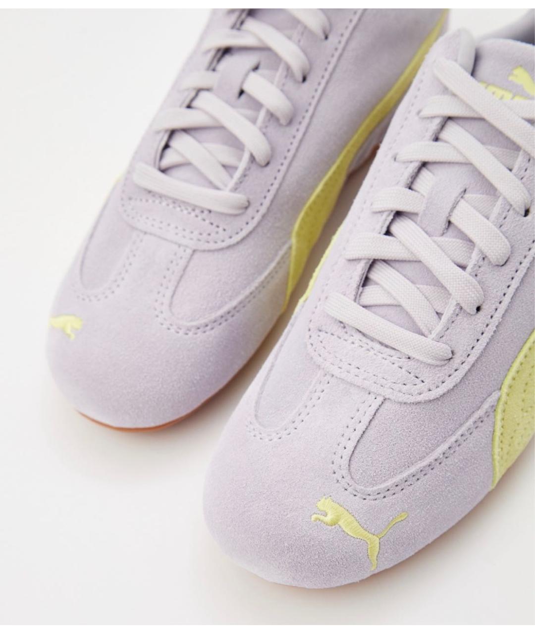 PUMA Фиолетовые замшевые кроссовки, фото 3