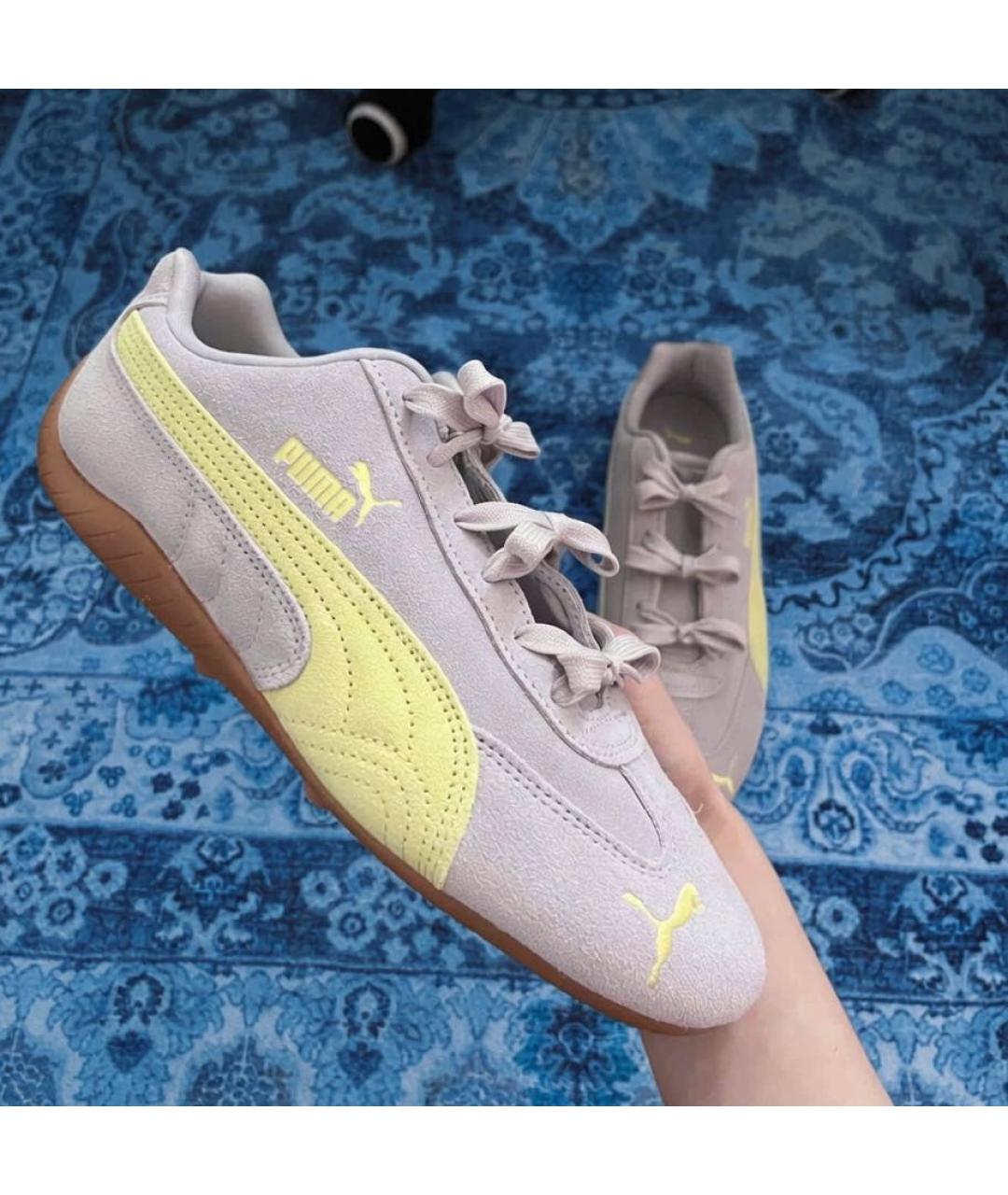 PUMA Фиолетовые замшевые кроссовки, фото 5