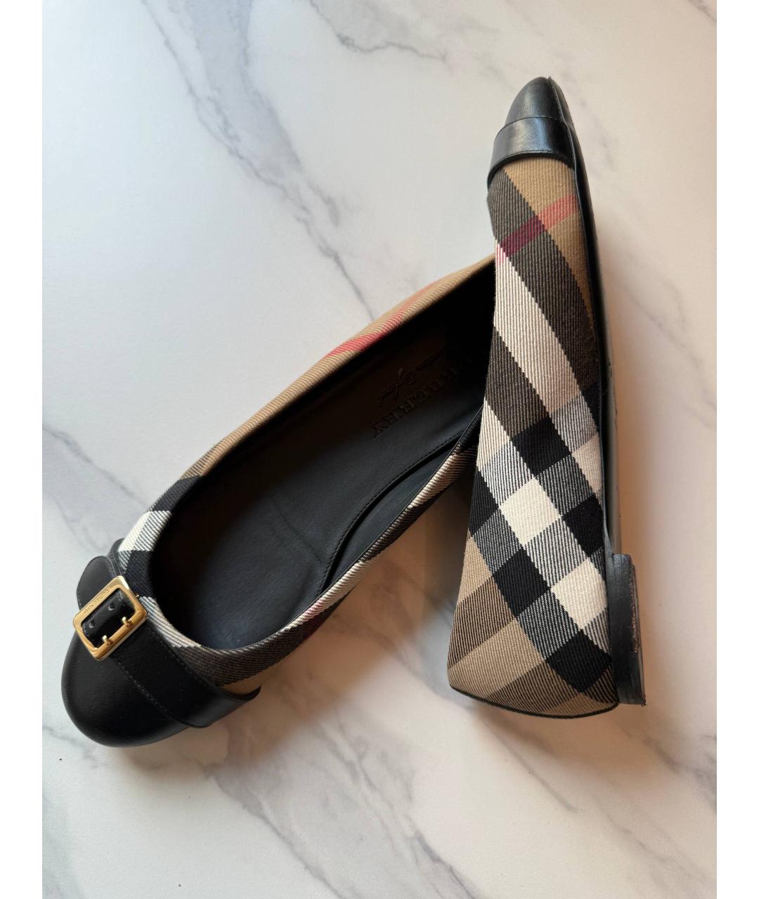 BURBERRY Коричневые балетки, фото 10