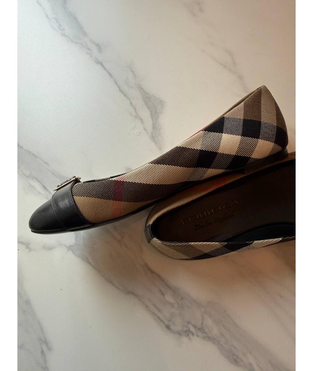 BURBERRY Коричневые балетки, фото 8