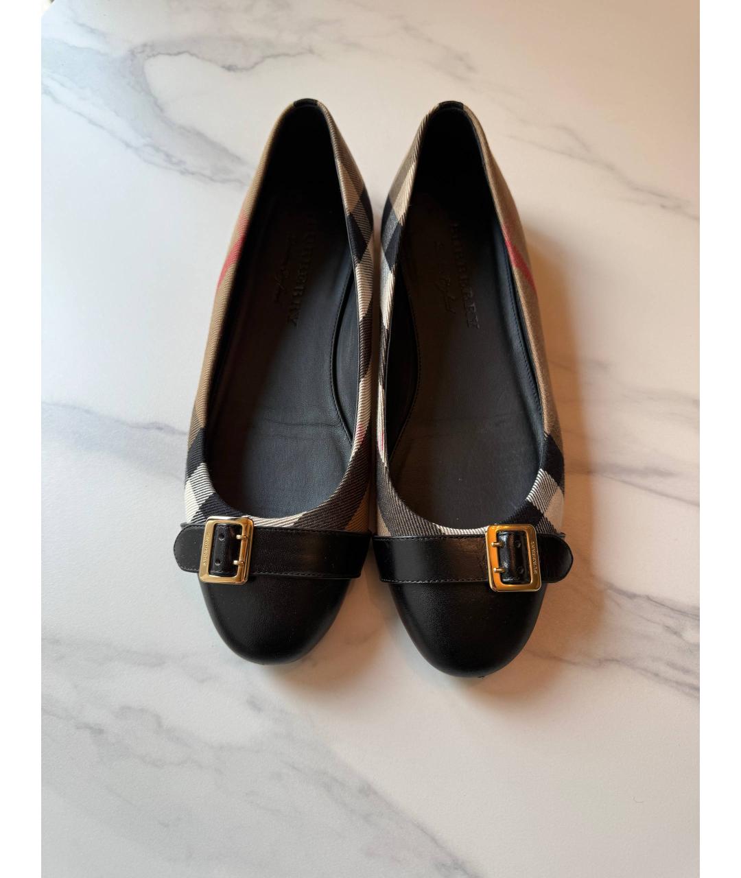 BURBERRY Коричневые балетки, фото 3