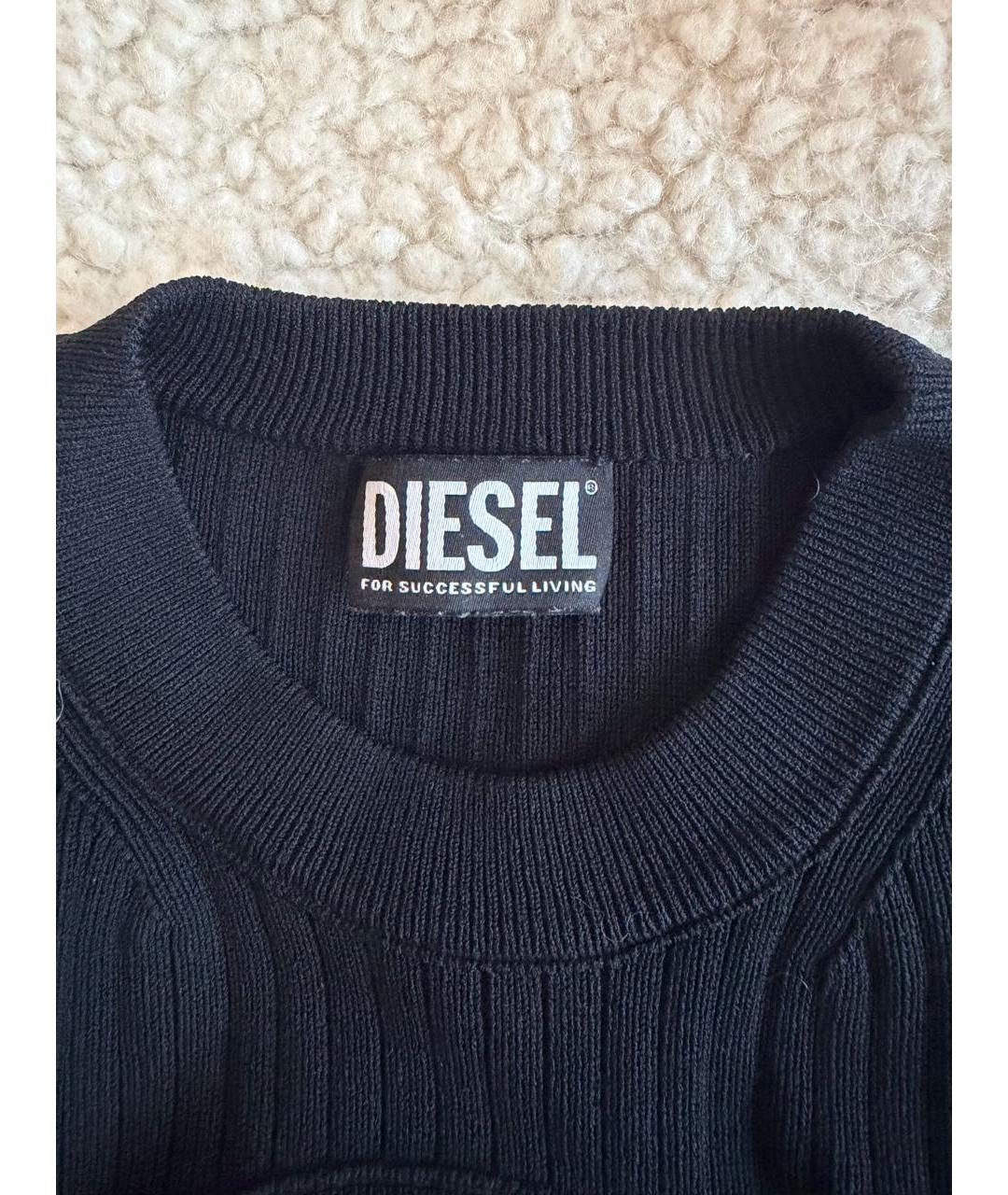 DIESEL Черный полиэстеровый джемпер / свитер, фото 3