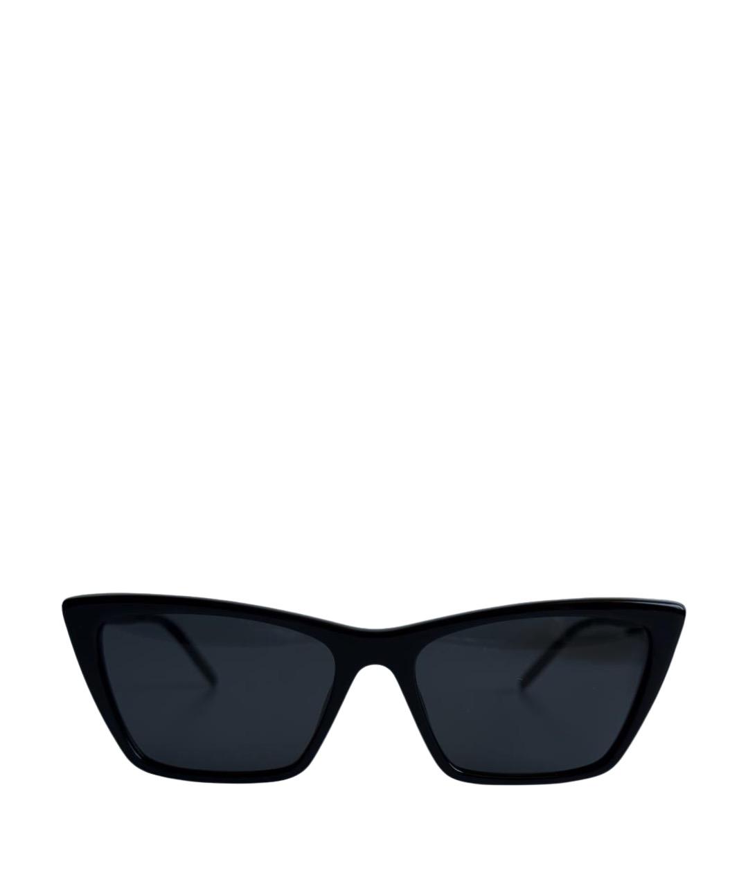 SAINT LAURENT Черные пластиковые солнцезащитные очки, фото 1