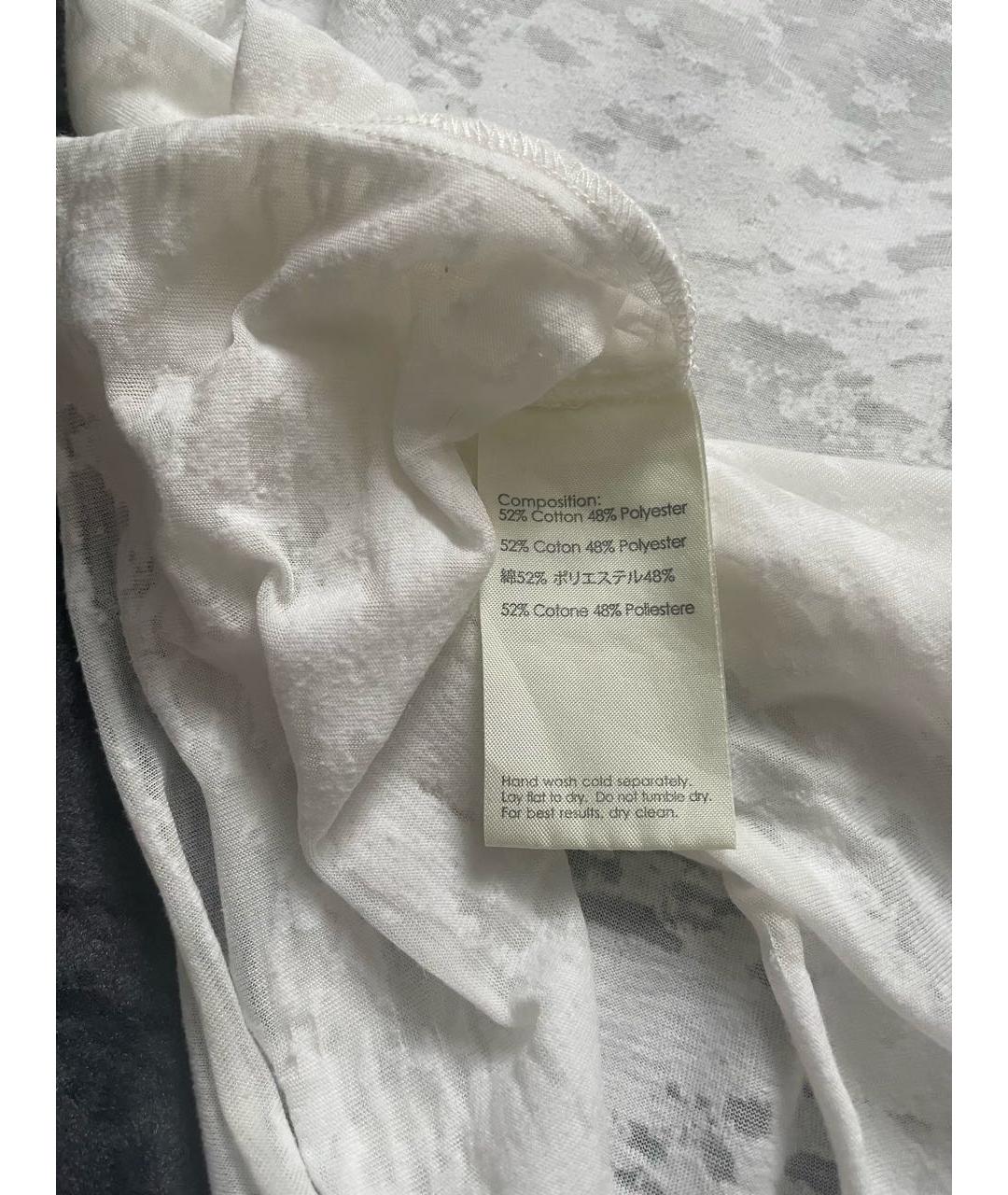 3.1 PHILLIP LIM Белая хлопко-эластановая футболка, фото 5