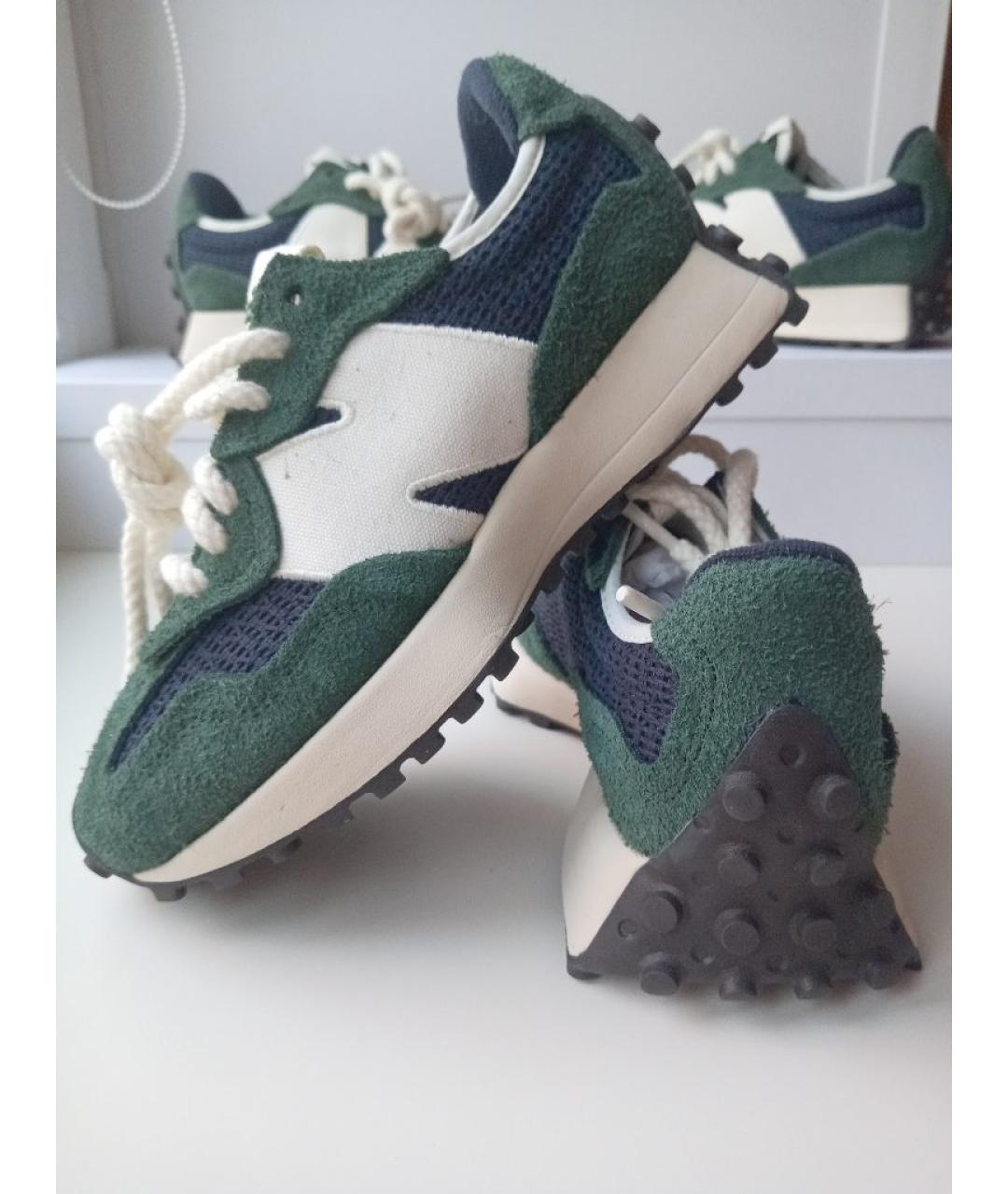 NEW BALANCE Зеленые текстильные кроссовки, фото 5