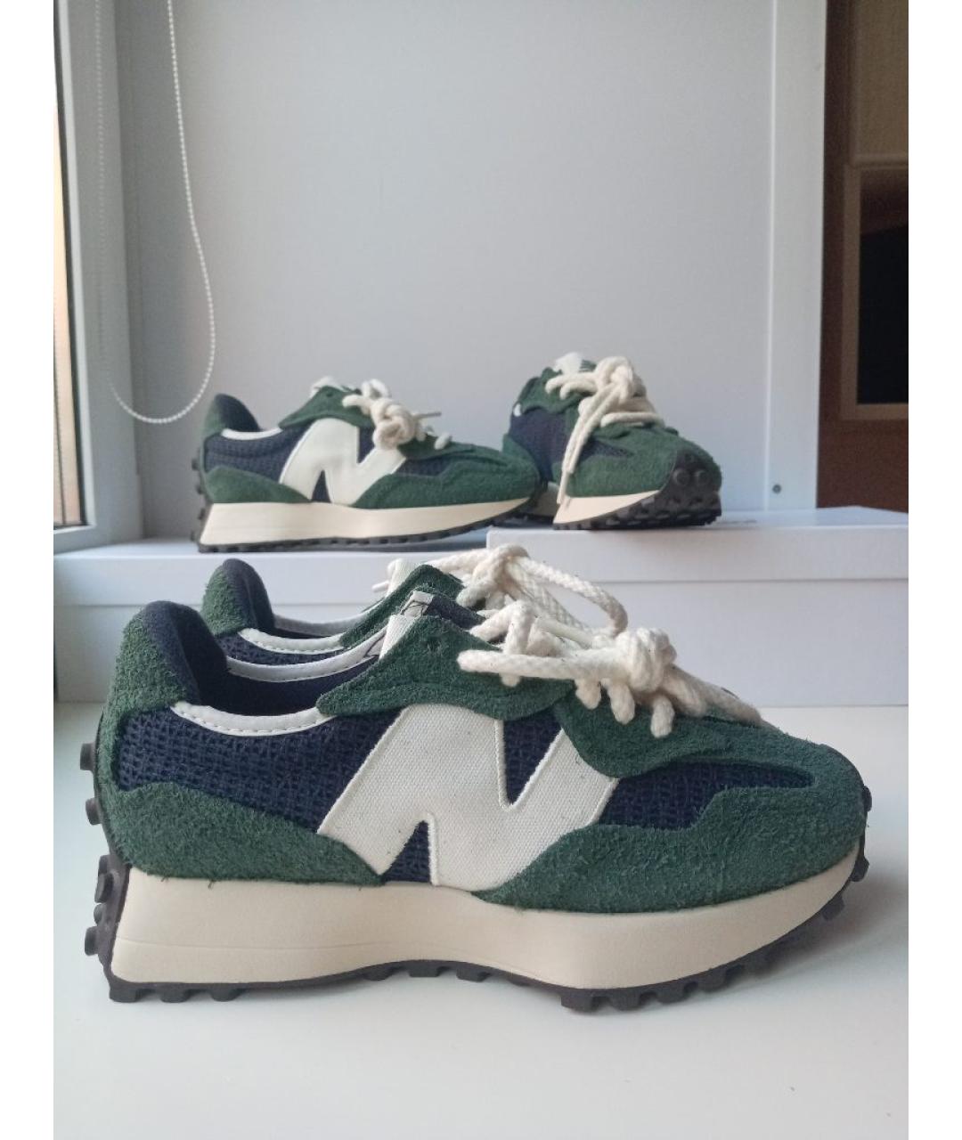 NEW BALANCE Зеленые текстильные кроссовки, фото 10