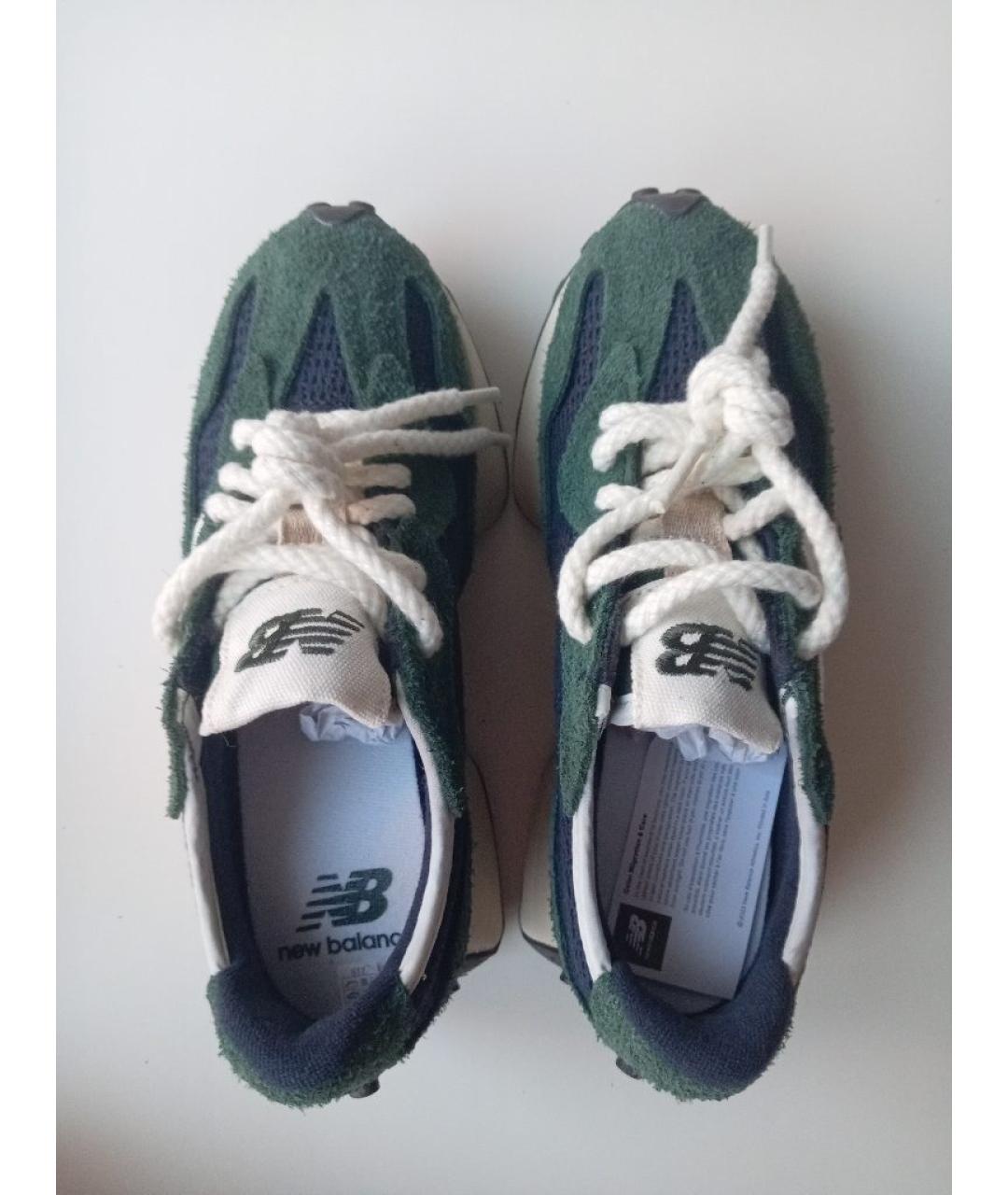 NEW BALANCE Зеленые текстильные кроссовки, фото 3