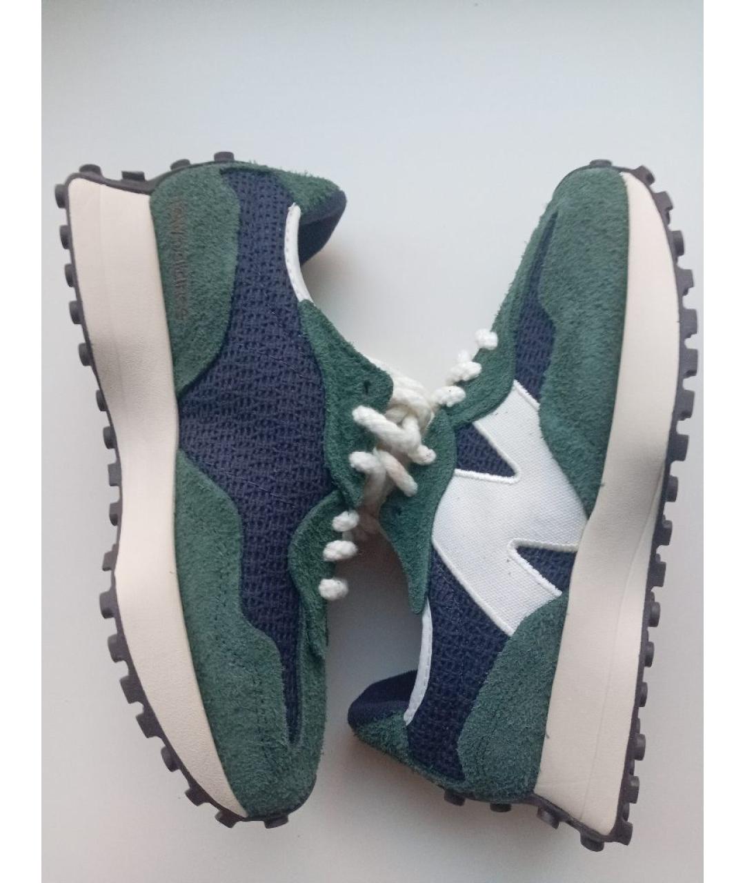 NEW BALANCE Зеленые текстильные кроссовки, фото 8