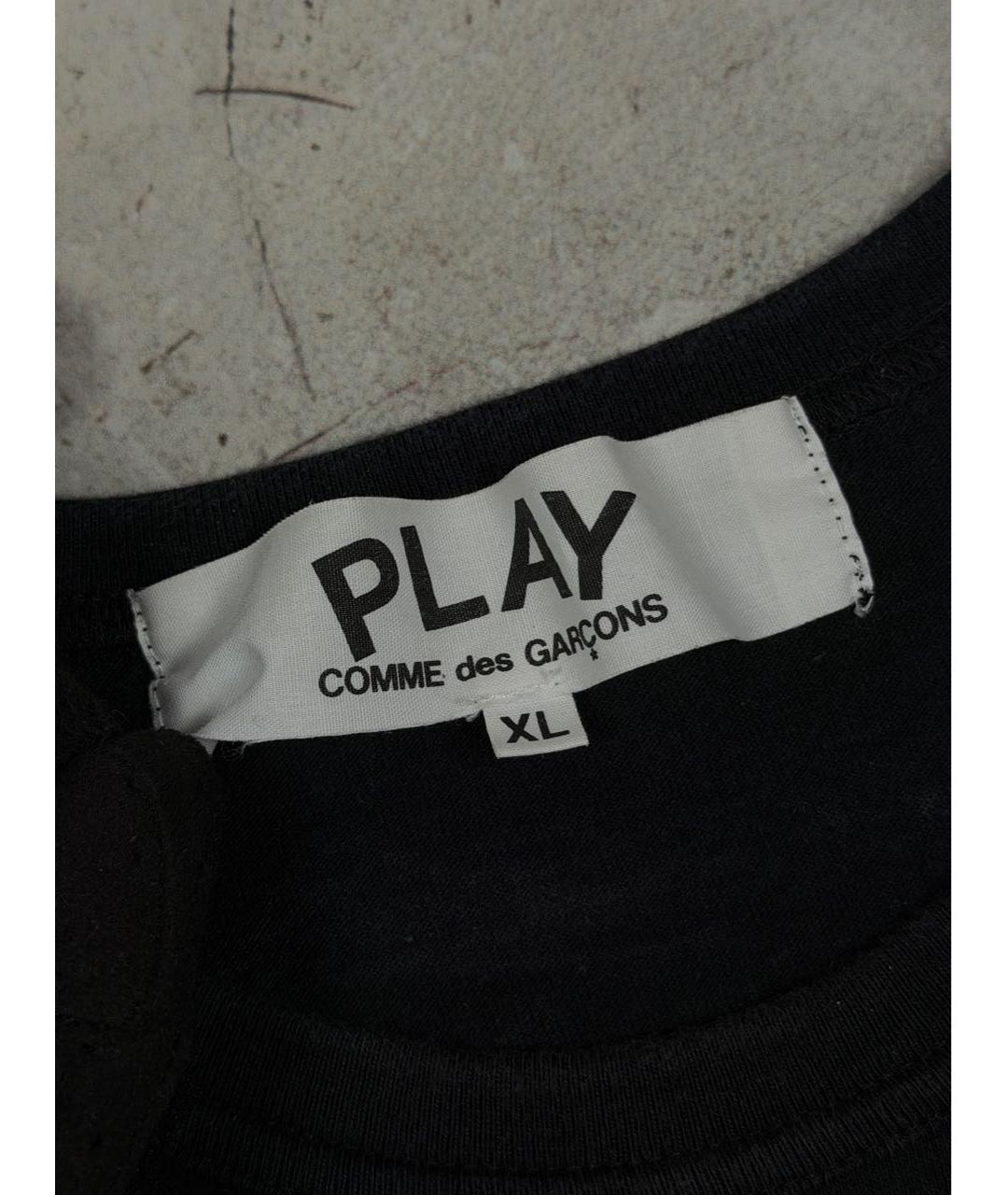 COMME DES GARÇONS Черная хлопковая футболка, фото 8