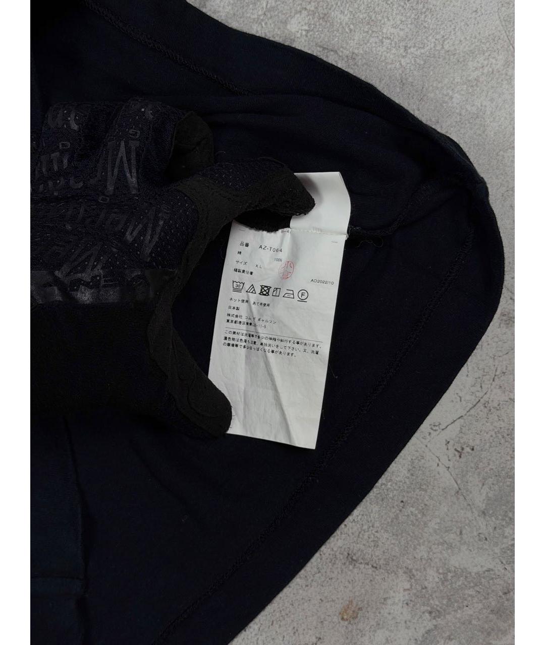 COMME DES GARÇONS Черная хлопковая футболка, фото 6