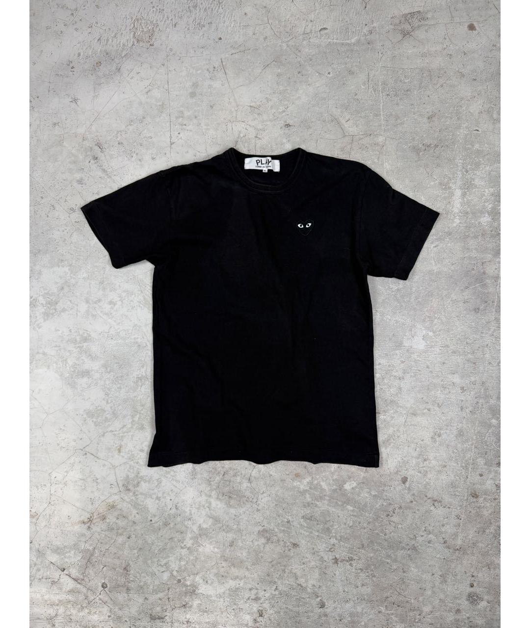 COMME DES GARÇONS Черная хлопковая футболка, фото 9