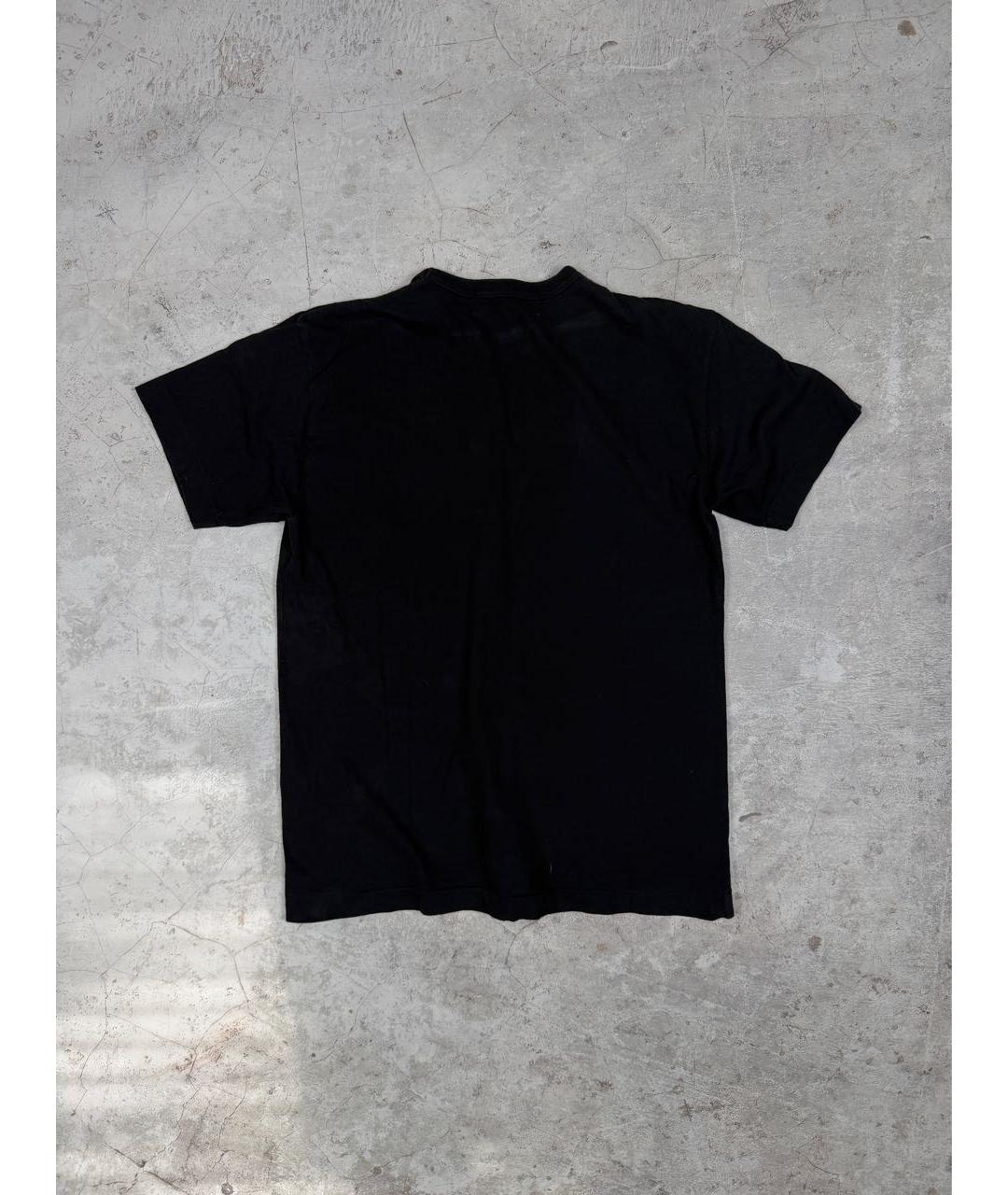 COMME DES GARÇONS Черная хлопковая футболка, фото 2
