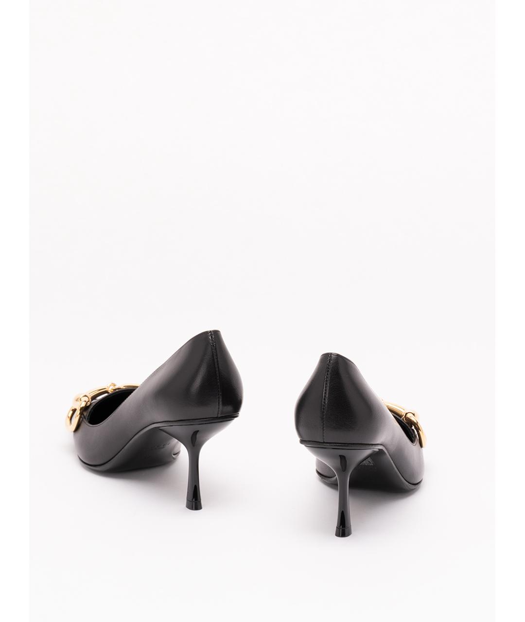 GUCCI Черные кожаные туфли, фото 3