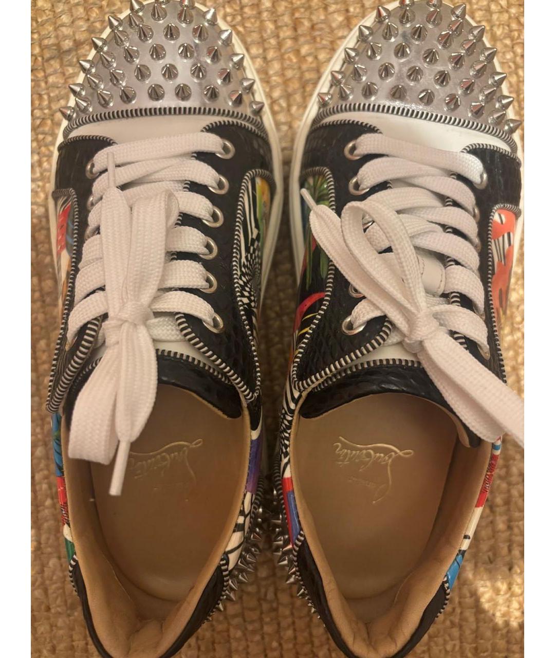 CHRISTIAN LOUBOUTIN Мульти кожаные кроссовки, фото 7