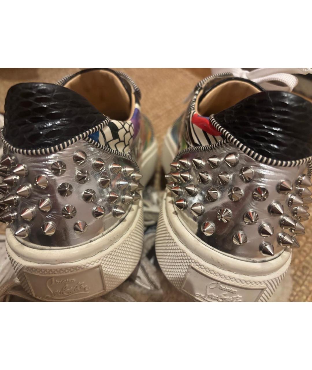 CHRISTIAN LOUBOUTIN Мульти кожаные кроссовки, фото 4