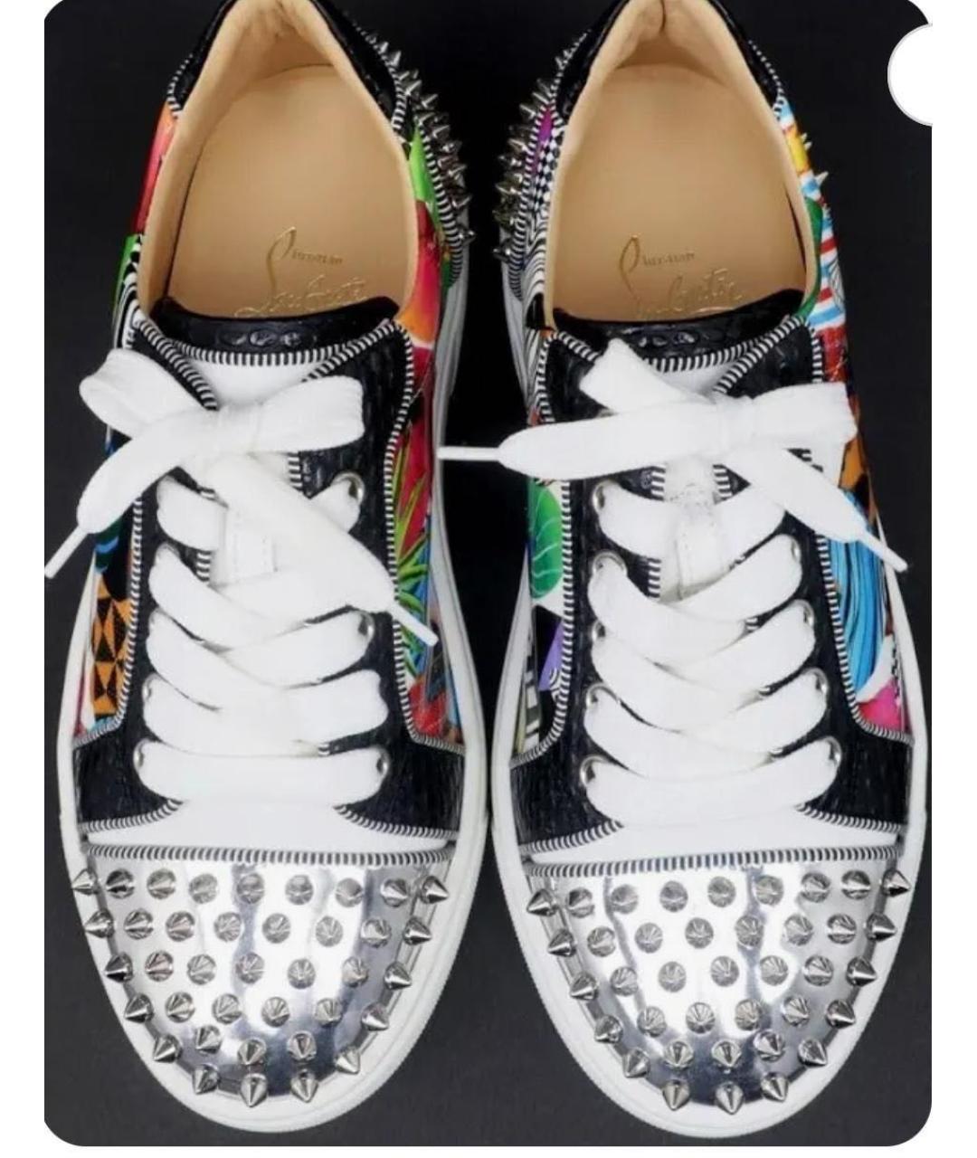 CHRISTIAN LOUBOUTIN Мульти кожаные кроссовки, фото 2