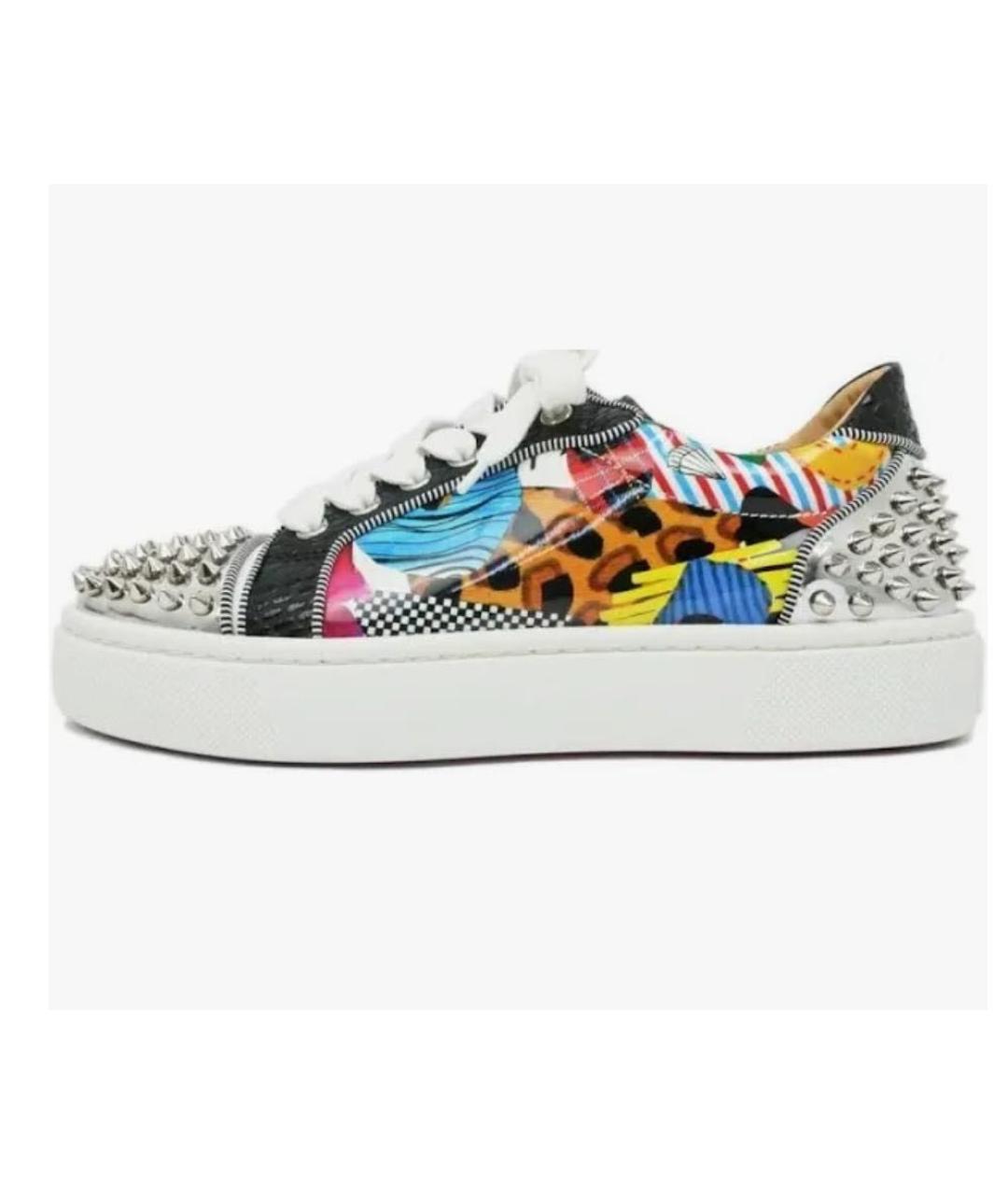 CHRISTIAN LOUBOUTIN Мульти кожаные кроссовки, фото 8