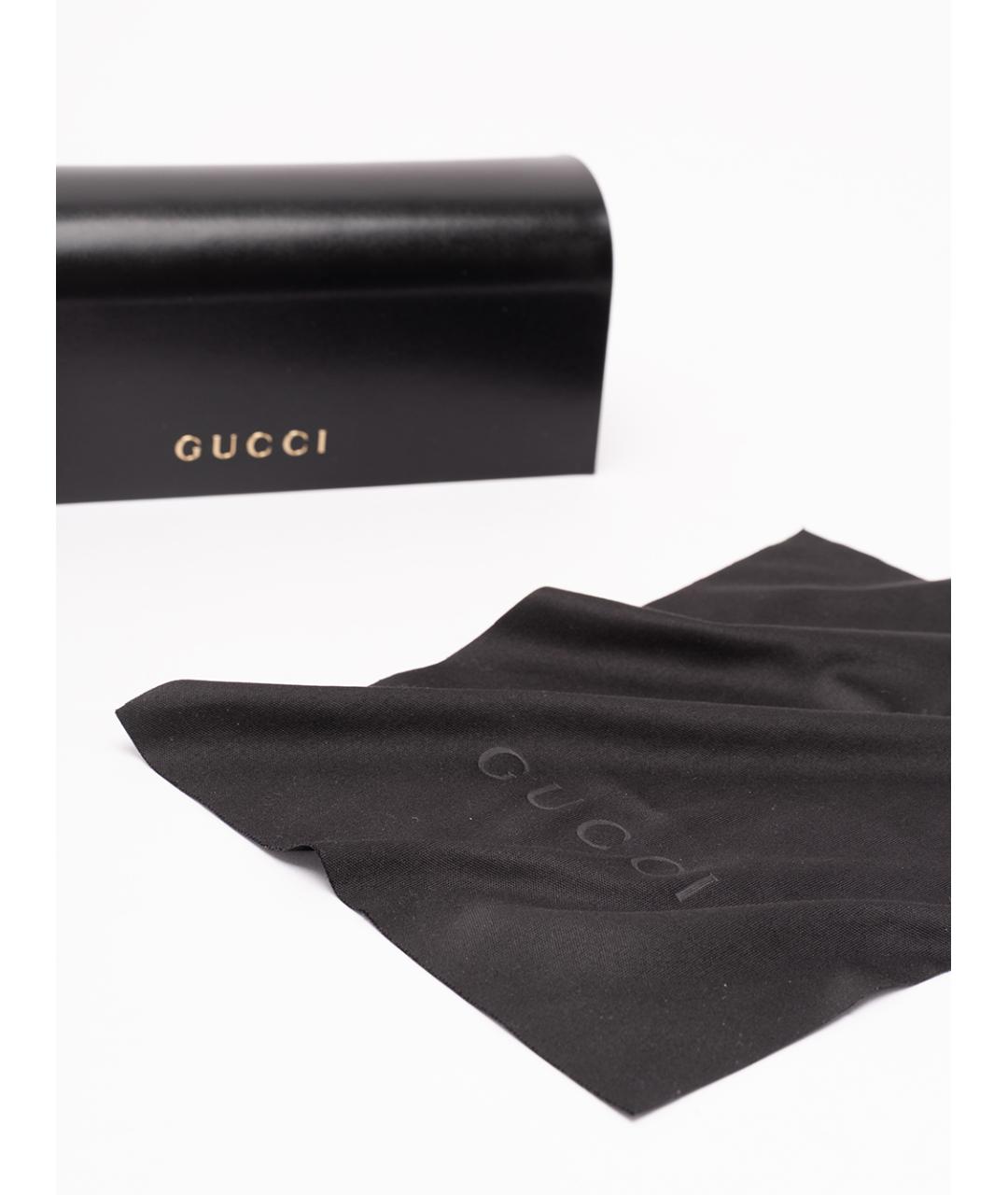 GUCCI Золотые металлические солнцезащитные очки, фото 4