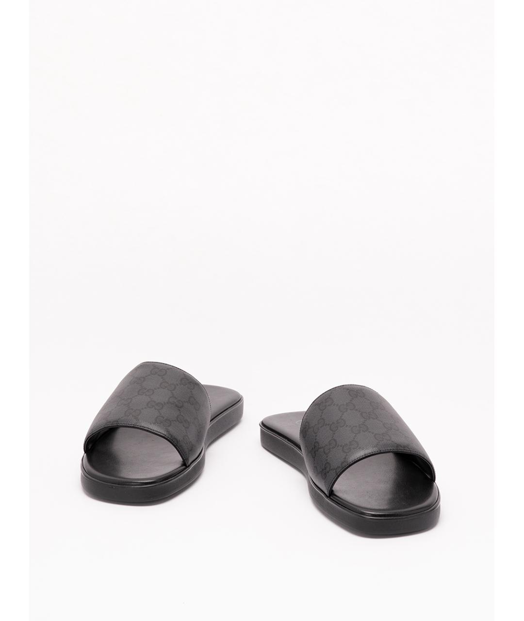 GUCCI Черные шлепанцы, фото 2