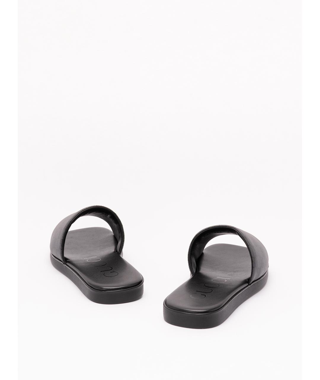 GUCCI Черные шлепанцы, фото 3