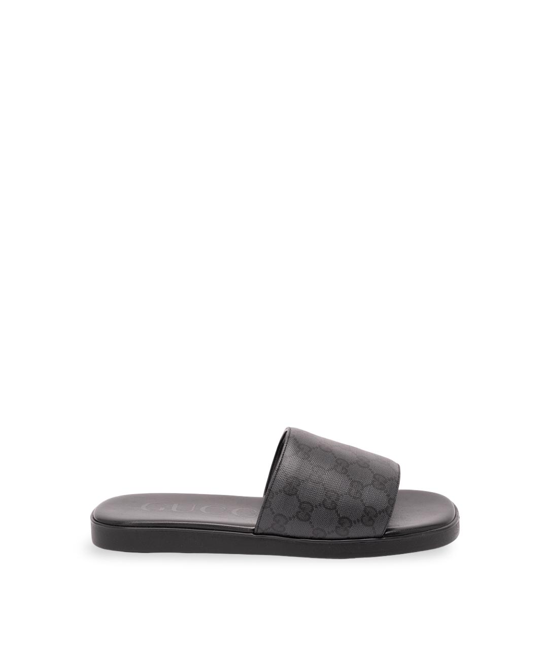 GUCCI Черные шлепанцы, фото 1