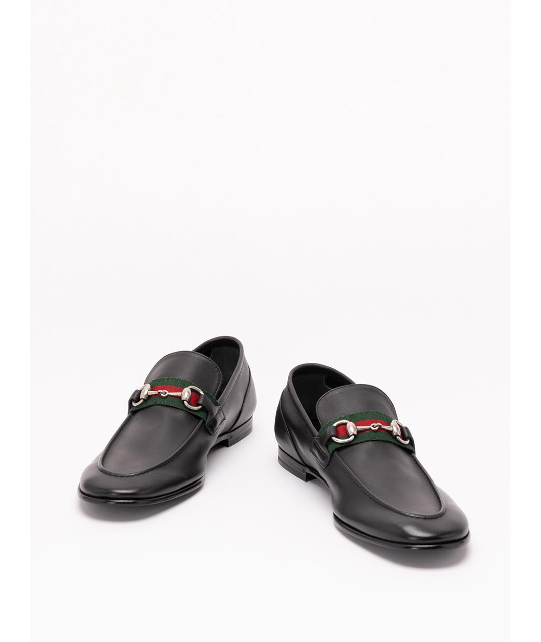 GUCCI Черные кожаные лоферы, фото 2