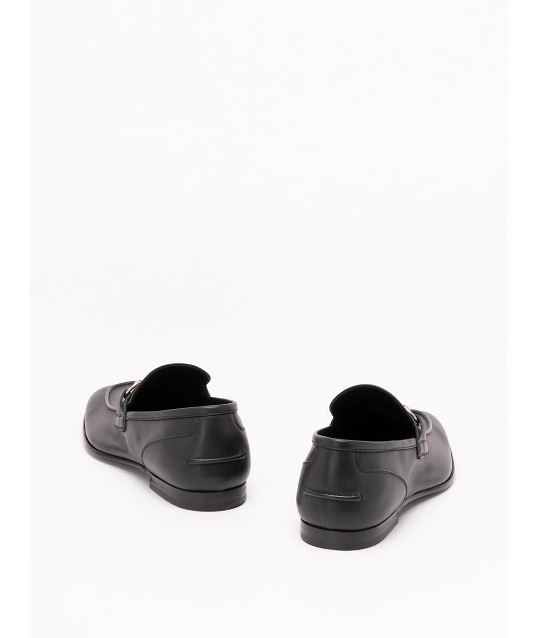 GUCCI Черные кожаные лоферы, фото 3