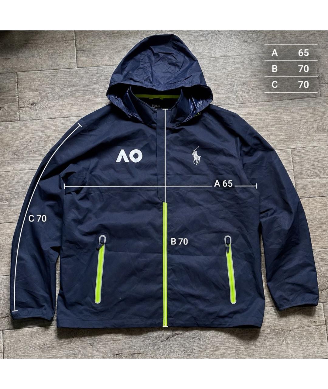 POLO RALPH LAUREN Темно-синяя полиэстеровая куртка, фото 2