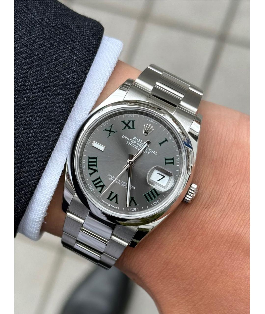 ROLEX Серые часы, фото 2