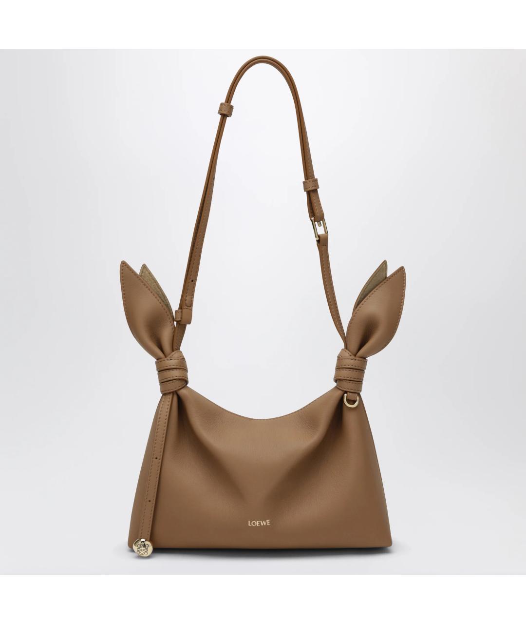 LOEWE Коричневая канва сумка через плечо, фото 3