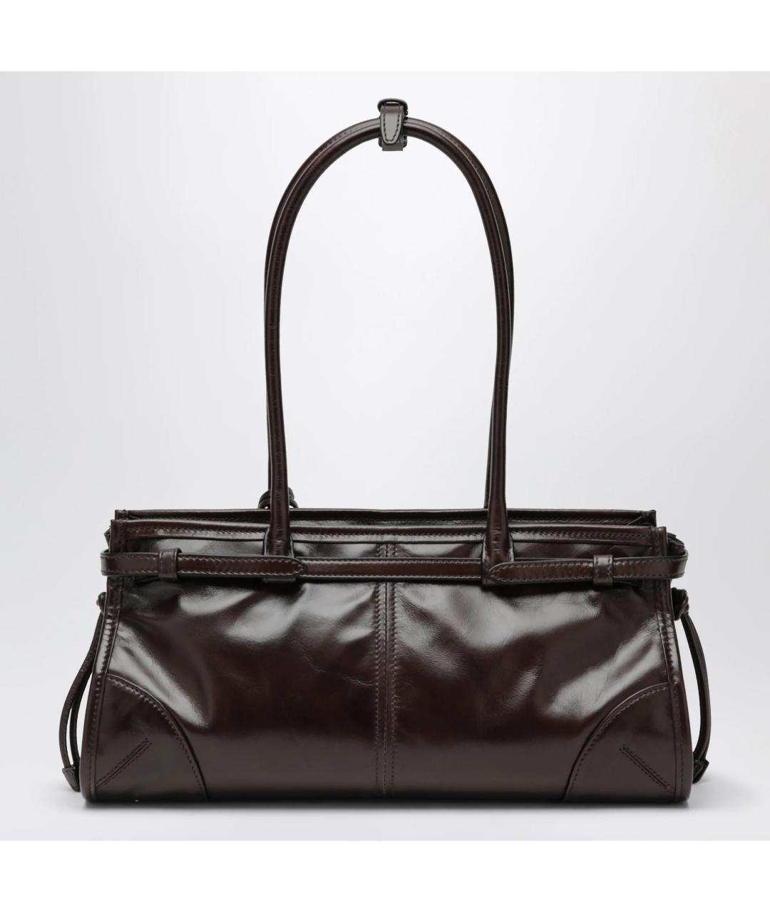 PRADA Коричневая кожаная сумка через плечо, фото 2