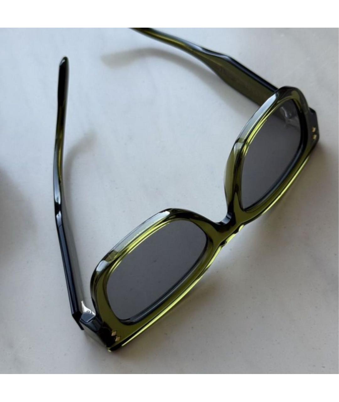 GUCCI Зеленые пластиковые солнцезащитные очки, фото 2