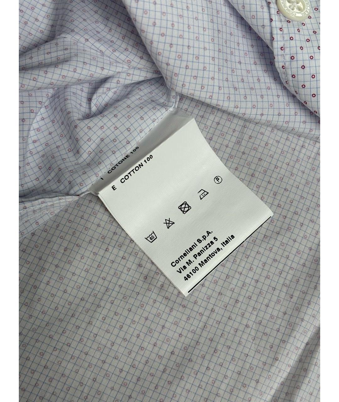 CORNELIANI Белая хлопковая классическая рубашка, фото 7