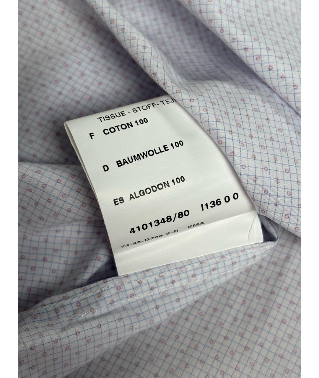 CORNELIANI Белая хлопковая классическая рубашка, фото 8
