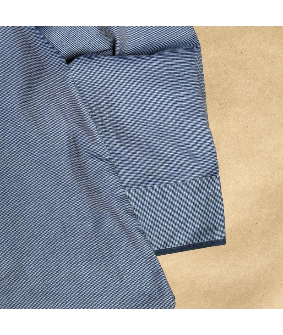 BRIONI Голубая хлопковая классическая рубашка, фото 3