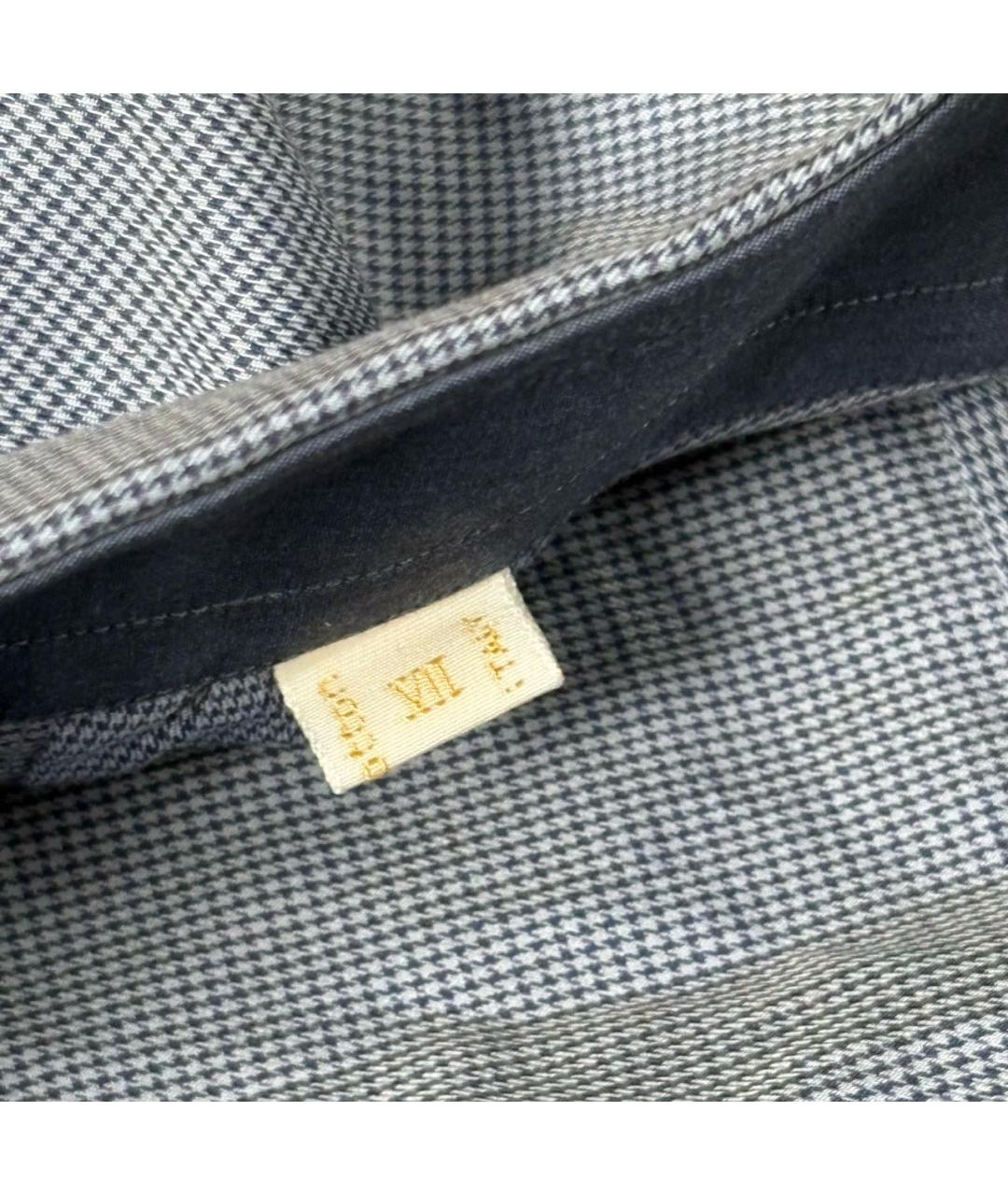 BRIONI Голубая хлопковая классическая рубашка, фото 7
