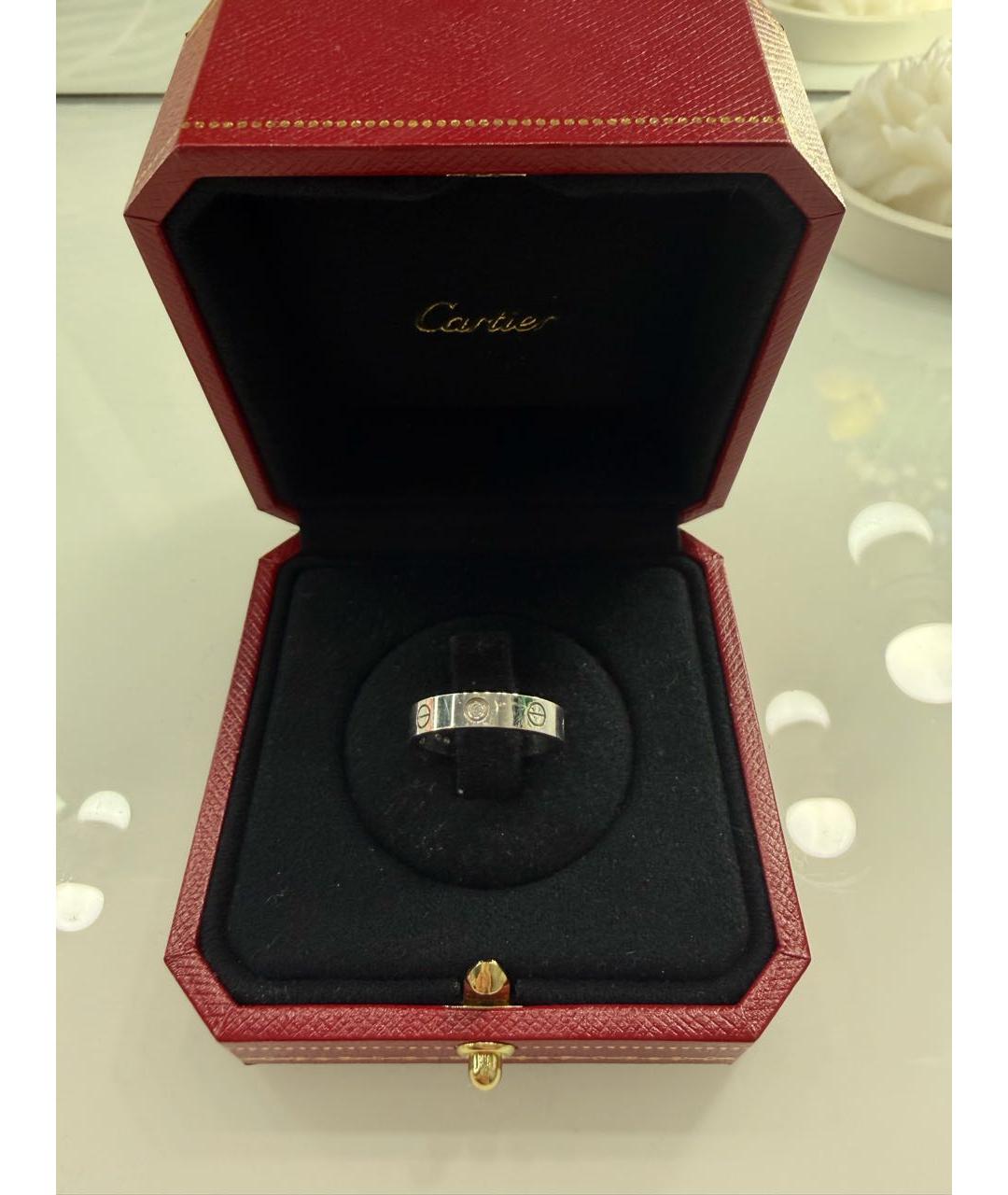 CARTIER Серебряное платиновое кольцо, фото 6