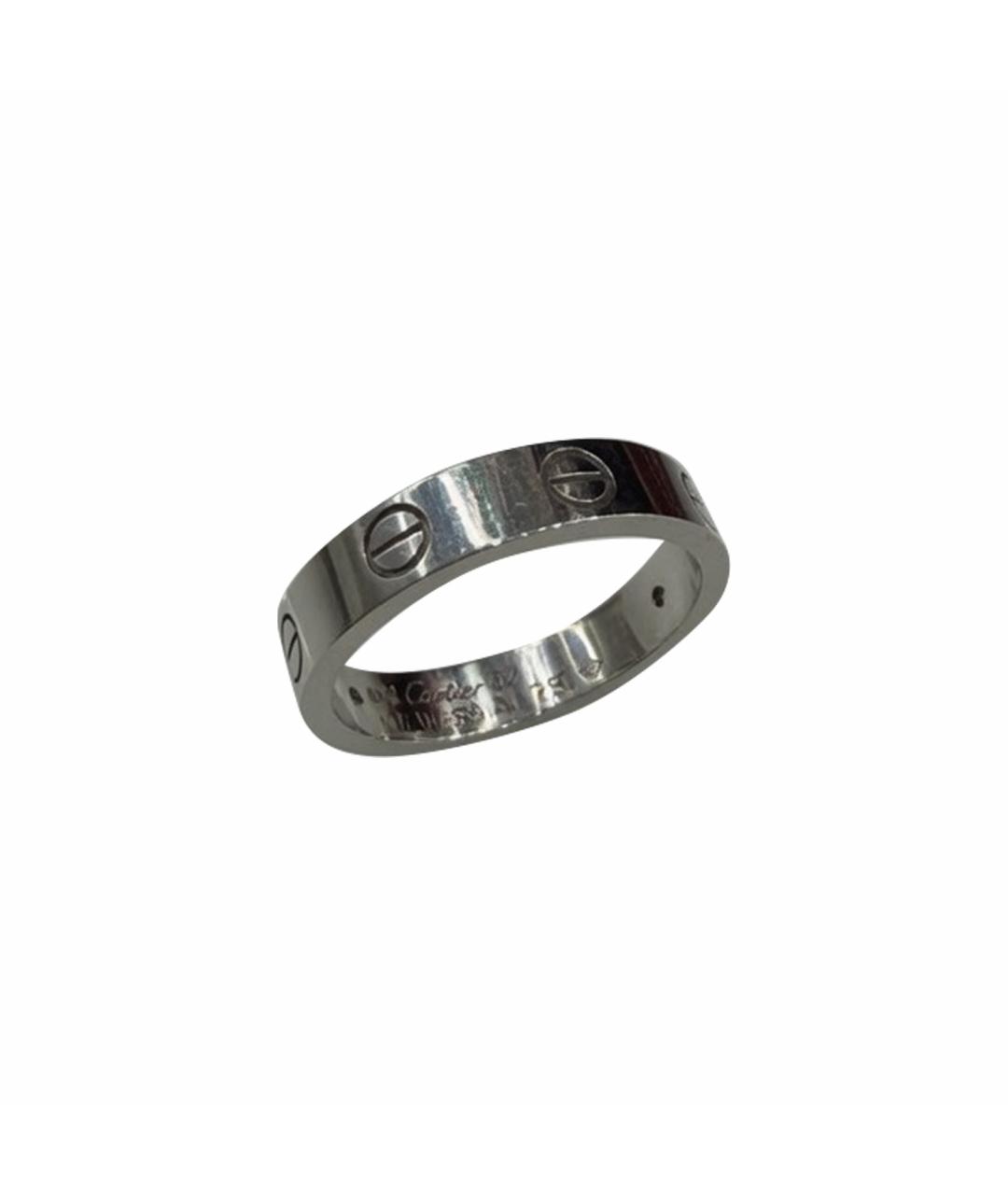 CARTIER Серебряное платиновое кольцо, фото 1